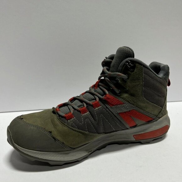 Merrell Men\'s Zion Mid Hiking Boot Green Leather Size 8 M main image 7